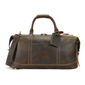Men's Leather Duffle Bag